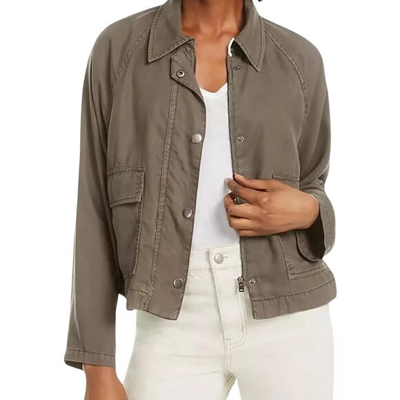 OAT New York Jackets & Blazers - OAT New York NWT Olive Green Raglan Patch Pocket Jacket Size XL